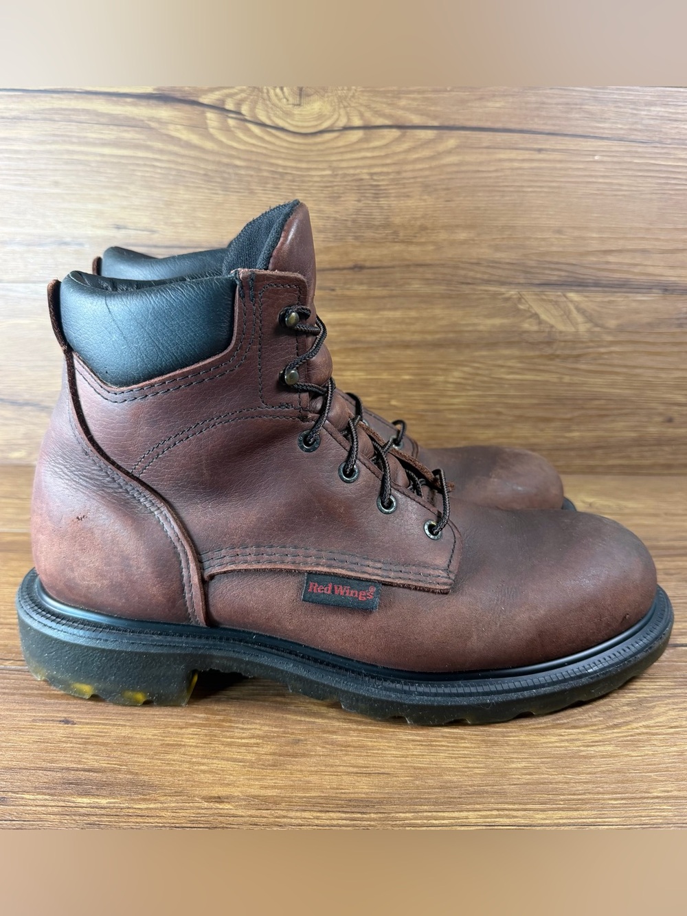 Mens Red Wing Supersole 2.0‎ Work Boots Lace Up Leather Shoes Men’s Size 11.5